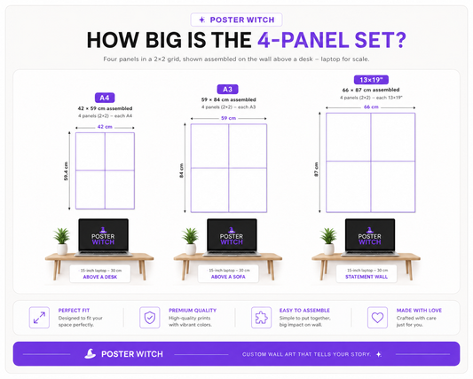 Custom Personalized Split Poster