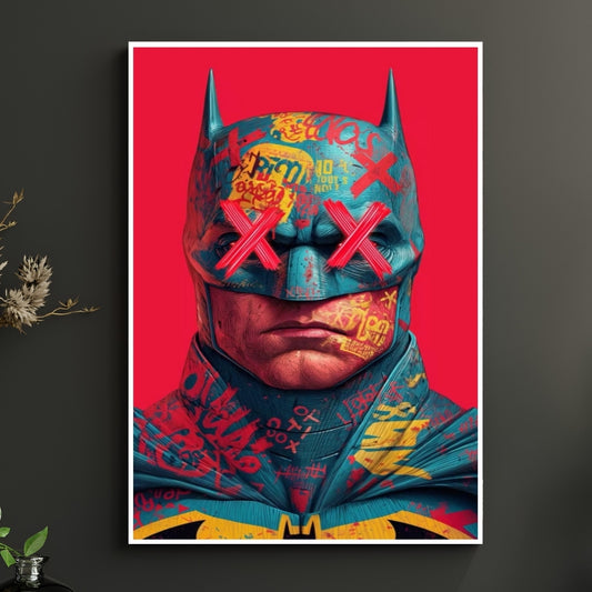 Dark Vigilante Graffiti Poster