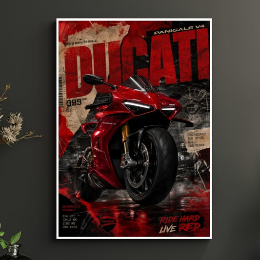 Rugged Adventure Bike Poster