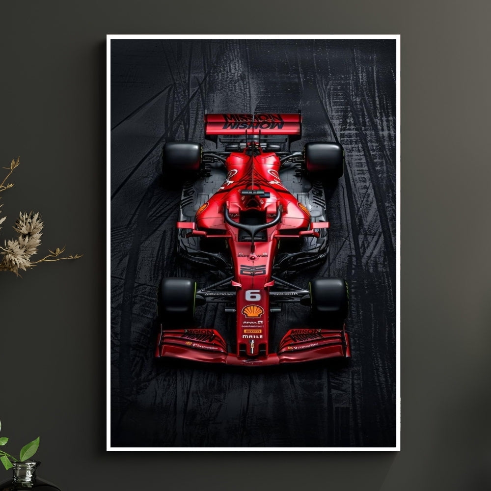 F-1 Wheel Racing Car Poster