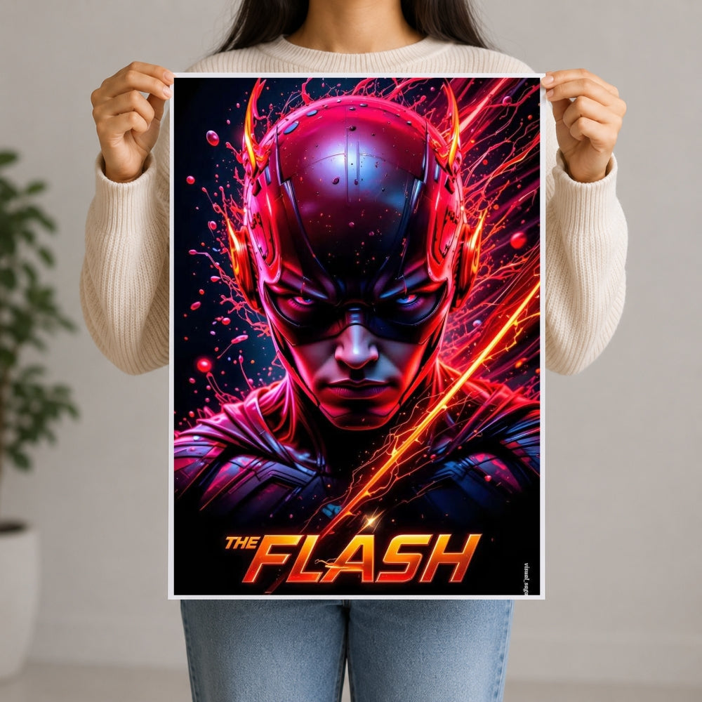 Scarlet Speedster Wall Poster