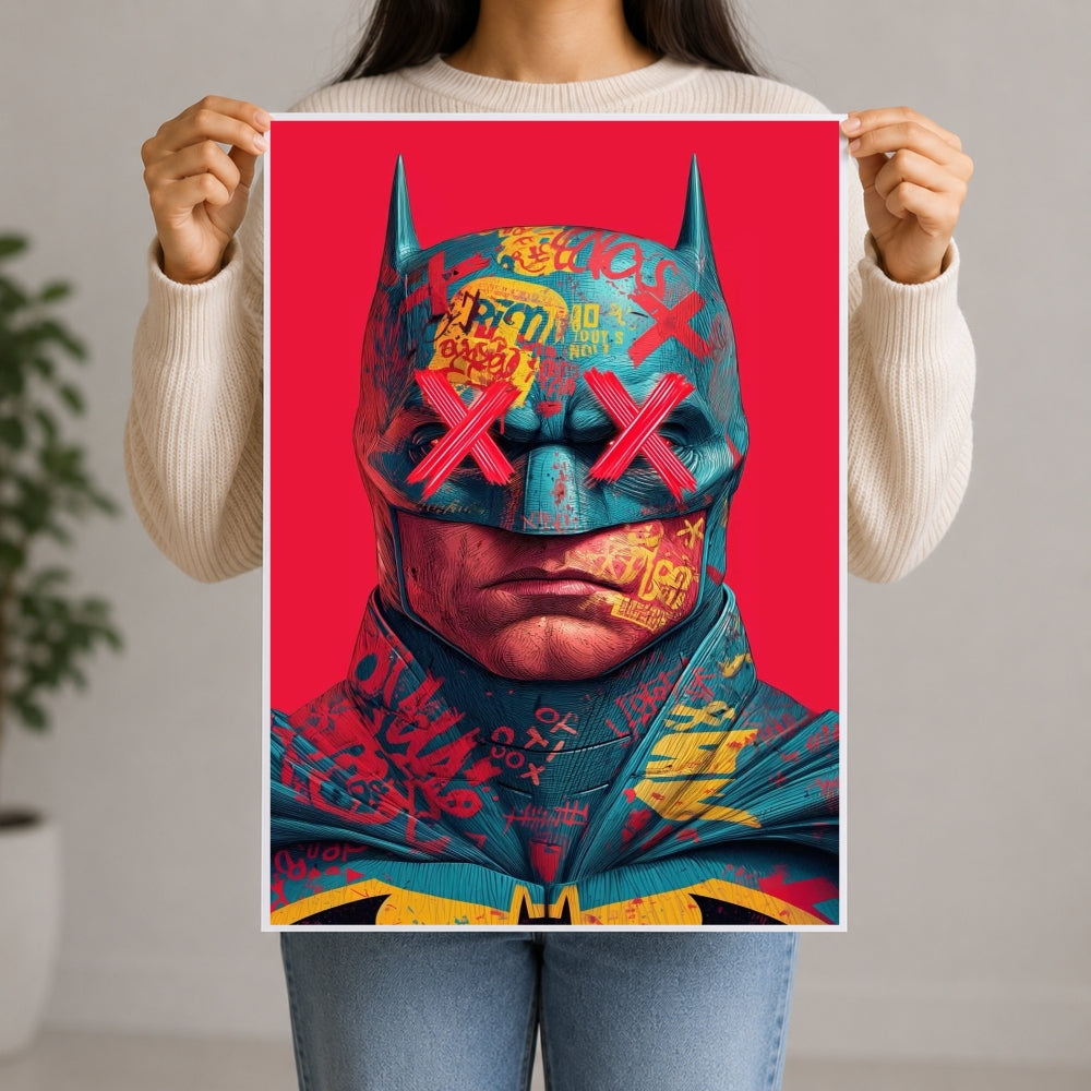 Dark Vigilante Graffiti Poster