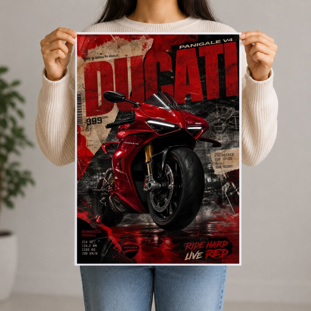 Rugged Adventure Bike Poster