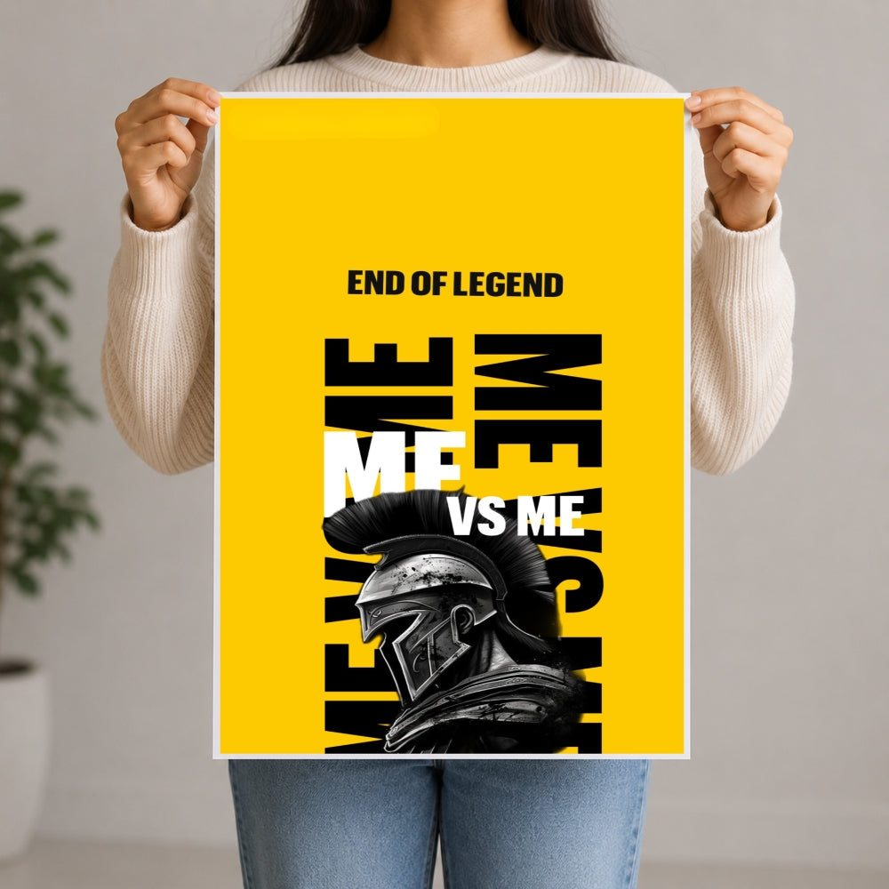 Me vs Me Motivational Poster
