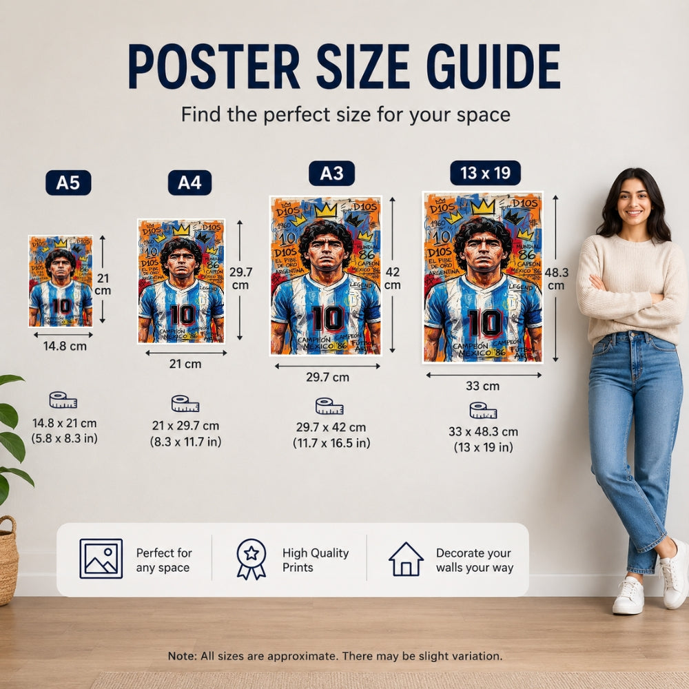 Diego Maradona Argentina Poster