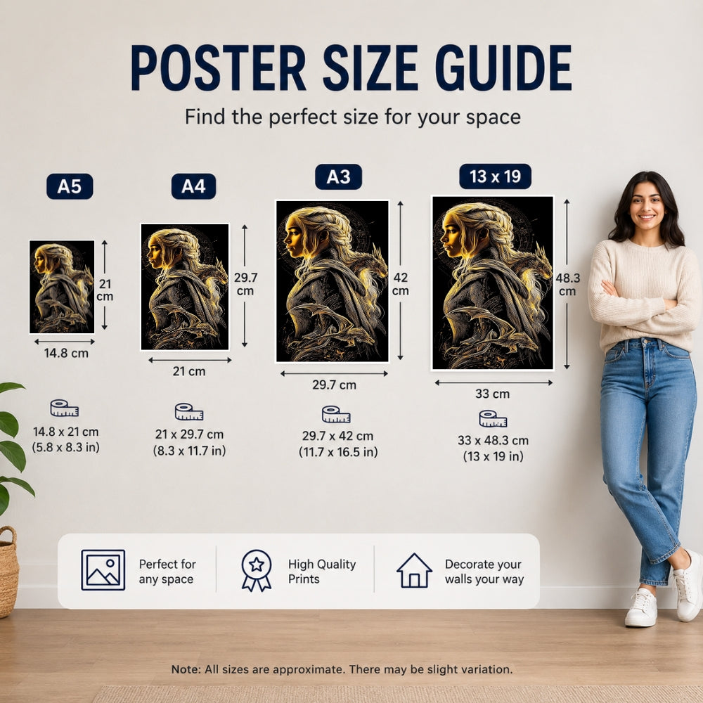 Daenerys Targaryen Premium Wall Poster