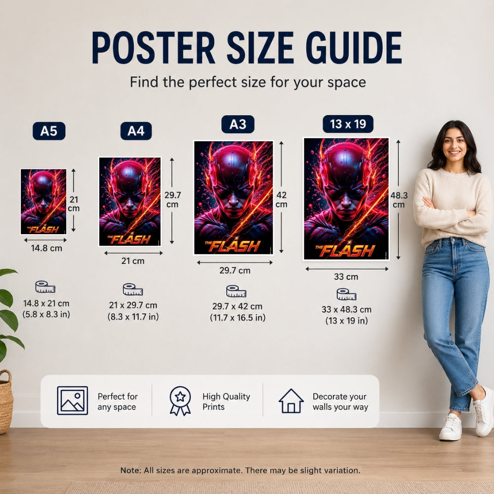 Scarlet Speedster Wall Poster