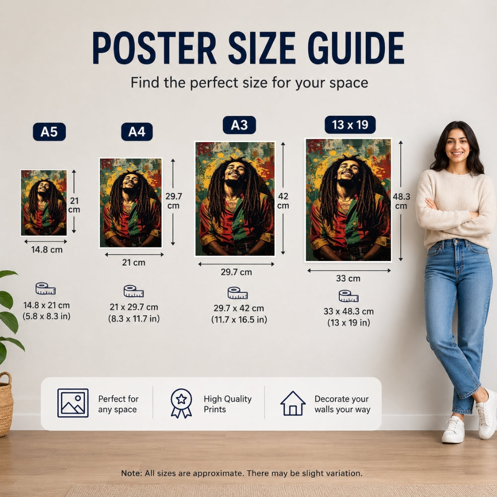 Bob Marley Premium Wall Poster