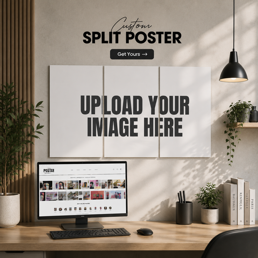 Custom Personalized 3 Panel Split Poster